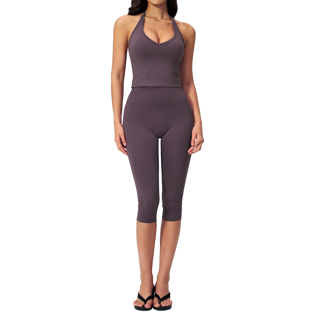 Women's vest sports suit