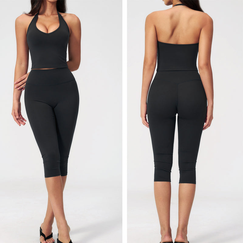 Women's vest sports suit
